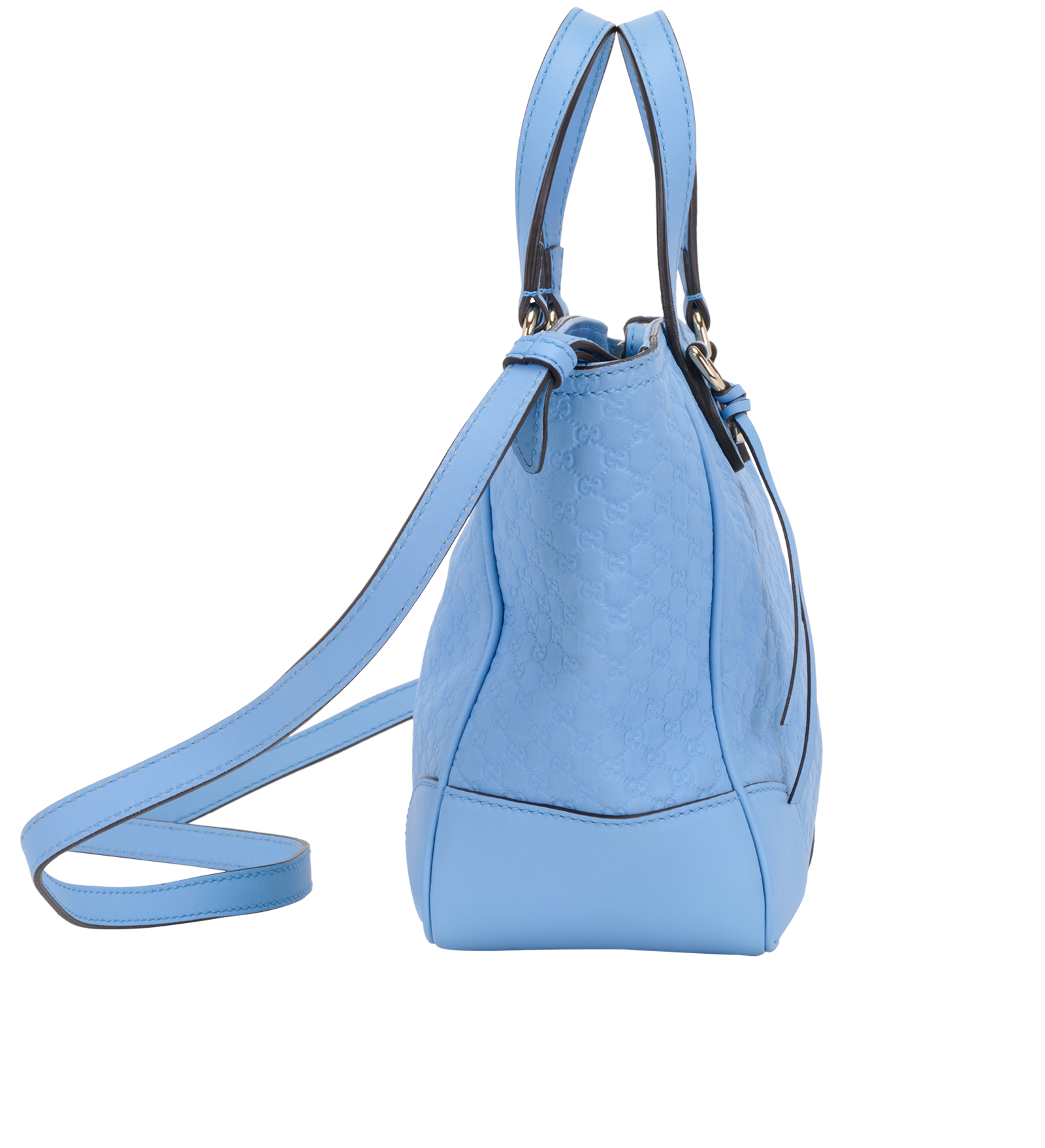 Top Handle, &pound;550, Handbags, Blue, Leather, Side view